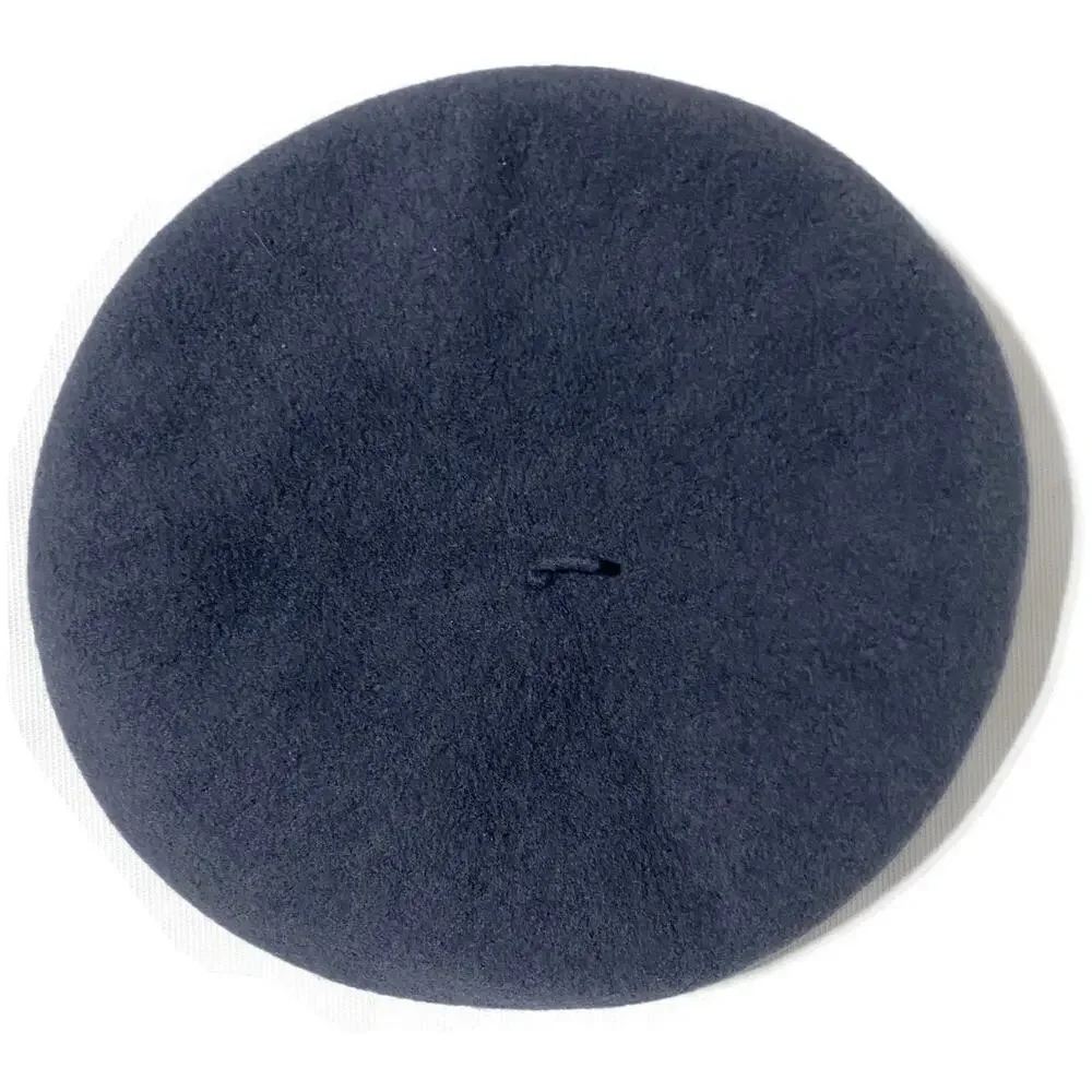 Kangol French Basque Beret Hat Grey Wool Felt Made in England